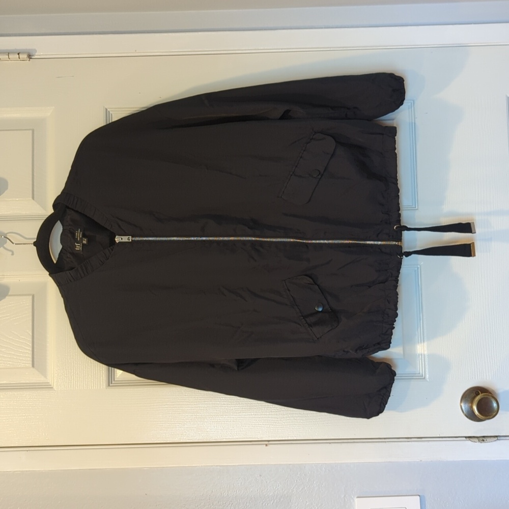 Zara Black Bomber Jacket, Size S